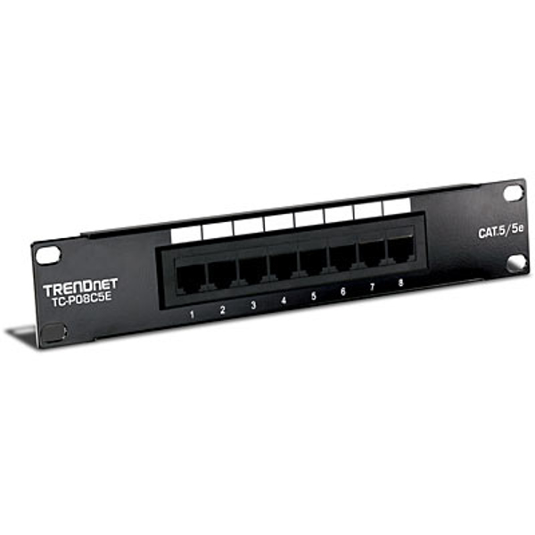 TRENDnet Patch Panel - RJ-45 X 8 - TC-P08C5E