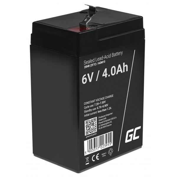 AGM15 UPS battery Sealed lead acid (VRLA) 6 V 4 Ah - AGM15