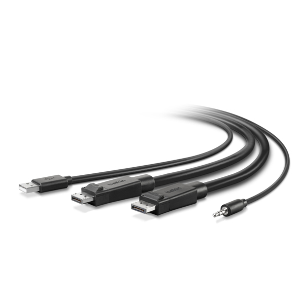 Belkin cable 1.8 m Black DisplayPort+US