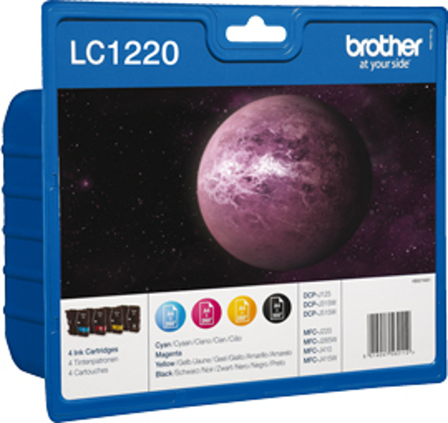 Brother LC1220VALBP - paquet de 4 - noir, jaune, cyan, magenta