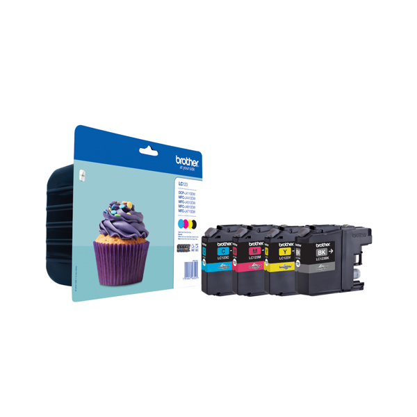 Brother LC123 Value Pack - 4-pack - LC123VALBPDR
