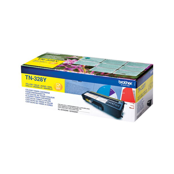 Brother TN328Y - Jaune - original