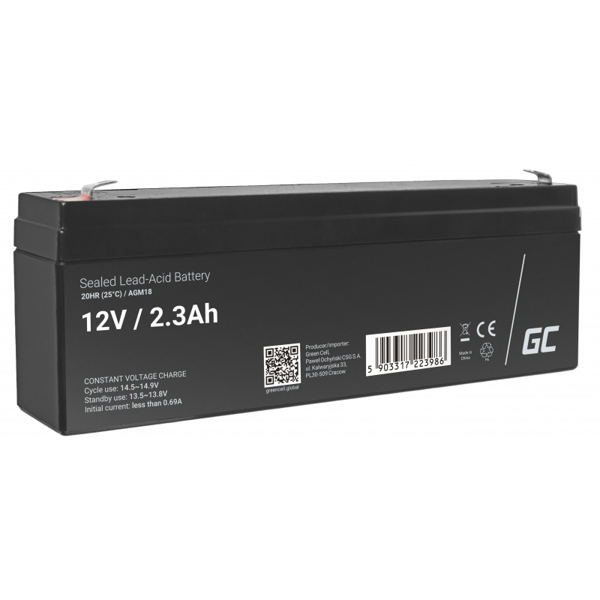 Batterie Green Cell AGM 12 V 2,3 Ah