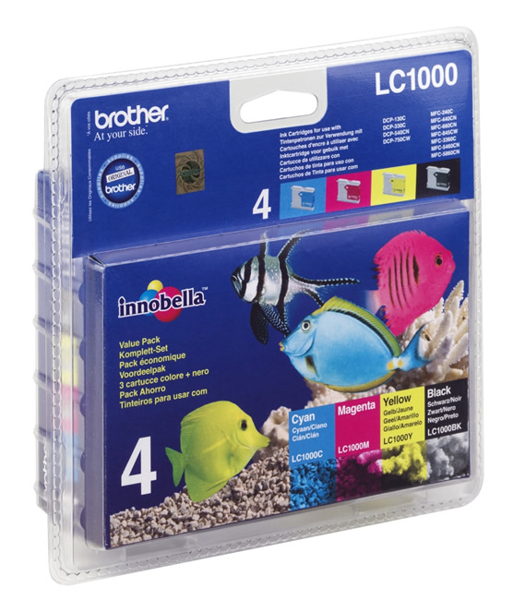 Pack économique Brother LC1000 - paquet de 4