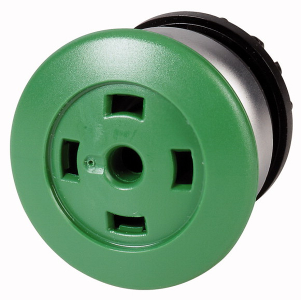 EATON Mushroom-Head Pushbutton without Keypad, Momentary, M22-DP-G-X 216734 - 216734
