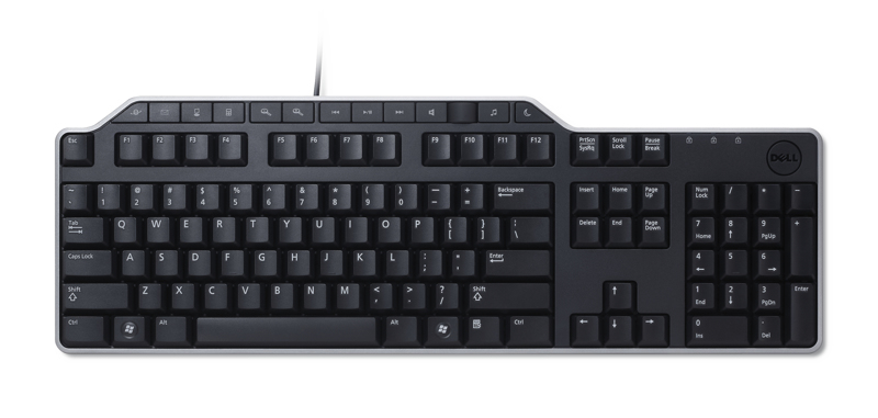 Dell KB-522 Wired Business Multimedi - Keyboard - QWERTY - KB522-BK-DAN
