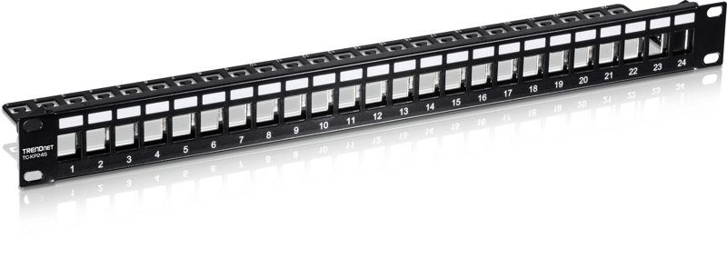 TRENDnet TC-KP24S - Nickel - Panneau de brassage 24 ports