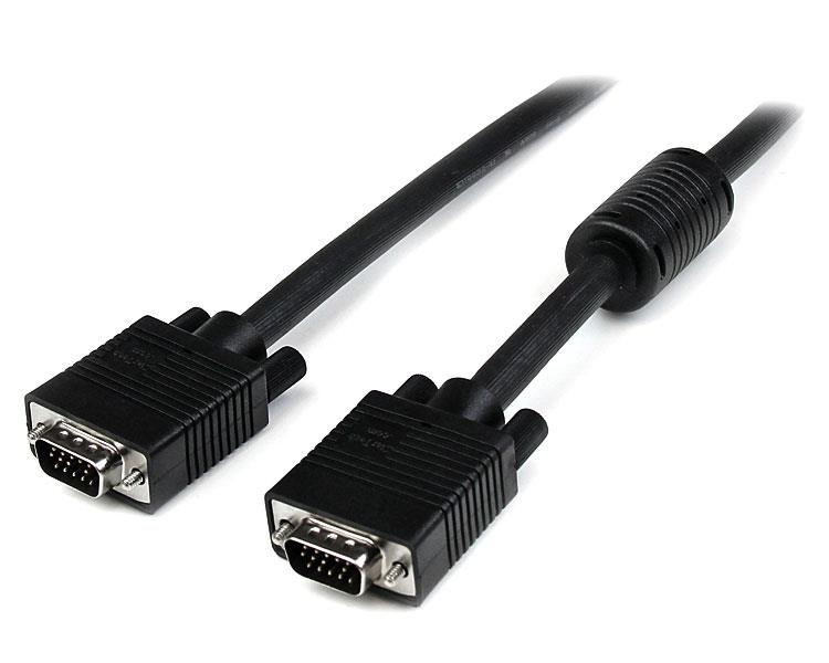 StarTech High Resolution Monitor VGA Video Coaxial Cable - HD15 to HD15 Male/Male - VGA Cable - HD-15 (M) - HD-15 (M) - 7.0m - Molded - Black (MXTMMHQ7M) - MXTMMHQ7M