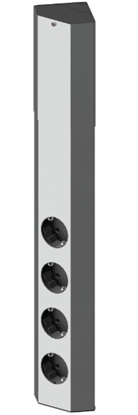 Bachmann Wall/corner socket with multiple sockets - 923.006