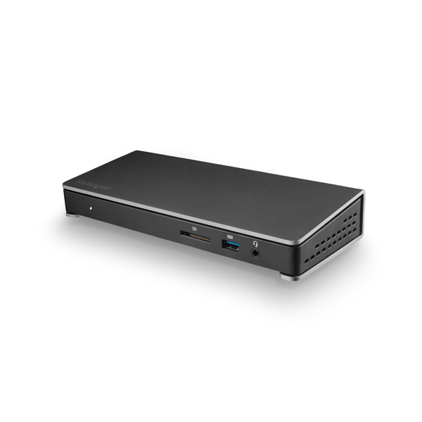 StarTech Thunderbolt 3 Docking Station with SD Card Reader - Dual 4K - 85W USB Power Delivery - Laptop Docking Station - USB C Dock - Docking Station - Thunderbolt 3 - DP - GigE - 180 Watt - TB3DOCK2DPPU