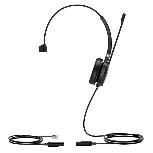 Casque mono SIP QD/RJ9 Yealink YHS36 avec réduction de bruit