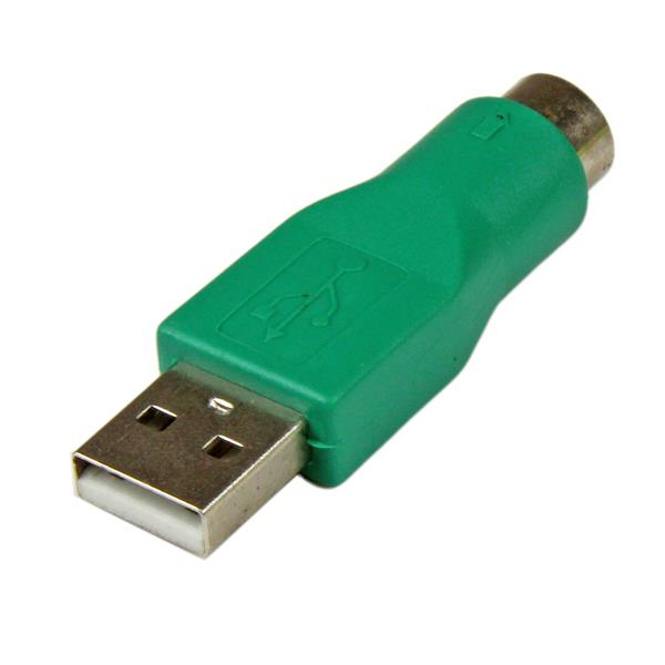 Replacement PS/2 mouse to USB adapter - Bu/St - Mouse replacement adapter - Mouse connection - PS/2 (W) ( GC46MF ) - GC46MF