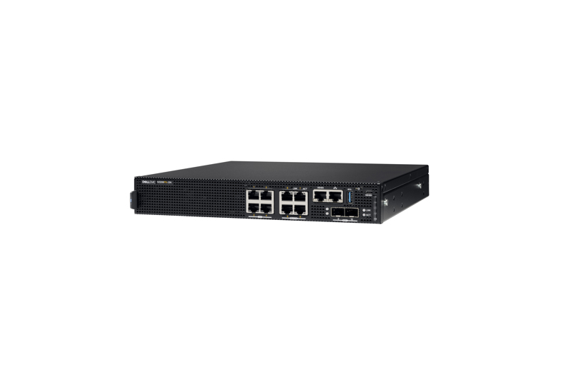 EMC PowerSwitch N3208PX-ON - Switch - L3 - managed - 4 x 10/100/1000/2.5G/5G (PoE++) + 4 x 10/100/1000 (PoE++) + 2 x 10 Gigabit SFP+ - Luftstrom von vorne nach hinten - an Rack montierbar - PoE++ - CAMPUS Smart Value - 210-ASPN