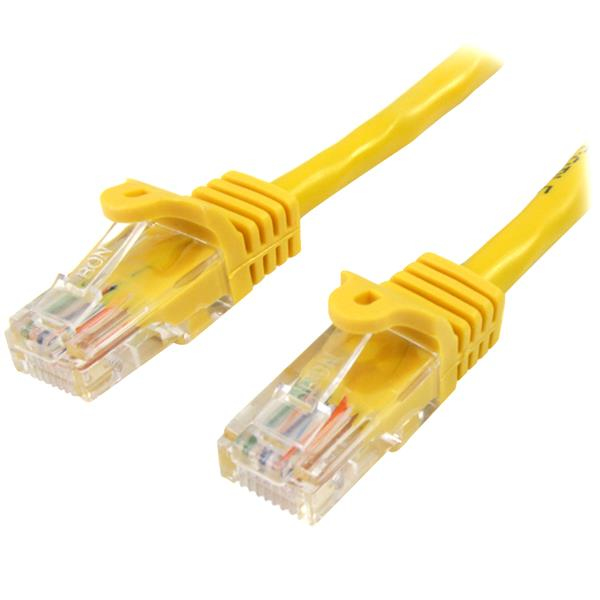 StarTech 5m Cat5e Ethernet Network Cable Snagless Yellow - 45PAT5MYL