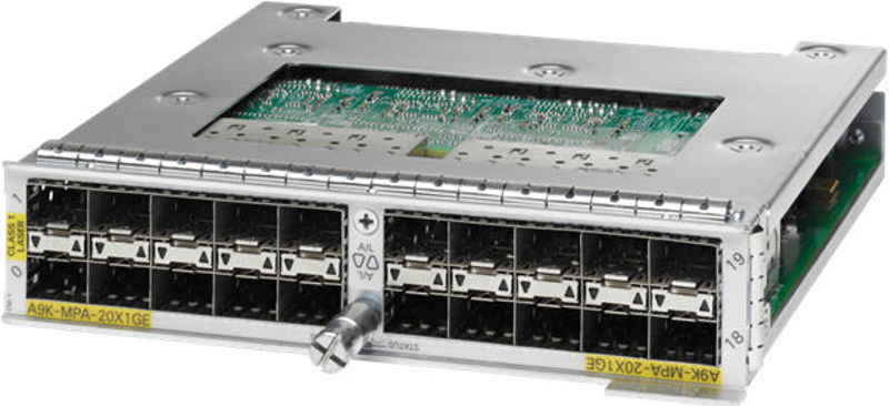 ASR 9000 20-port 1GE Modular Port Adapter - A9K-MPA-20X1GE