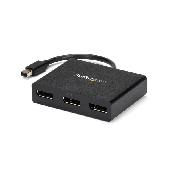 StarTech Mini DisplayPort 1.2 to DisplayPort MST Hub - Triple Head mDP/ DP Multi Stream Transport - DisplayPort Distributor - Video Distributor - 3 Connections - MSTMDP123DP