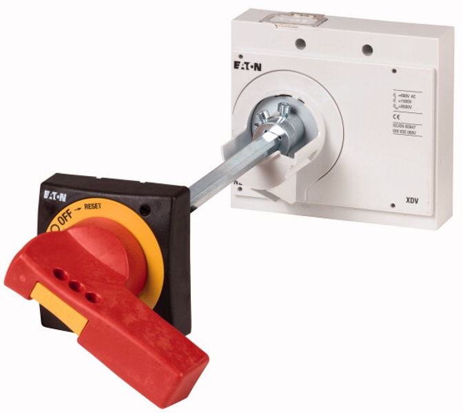 Ensemble de poignées d'interrupteur principal EATON 266634 NZM3-XHBR rouge