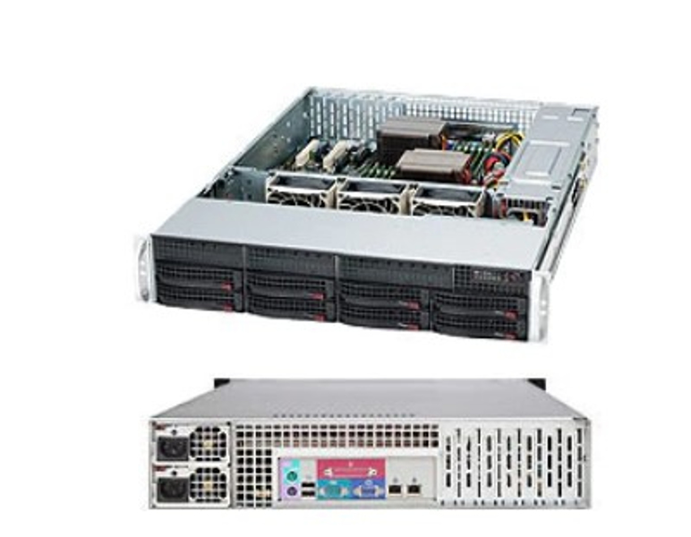 SuperMicro SC825 TQC-R802LPB - ATX étendu 2U