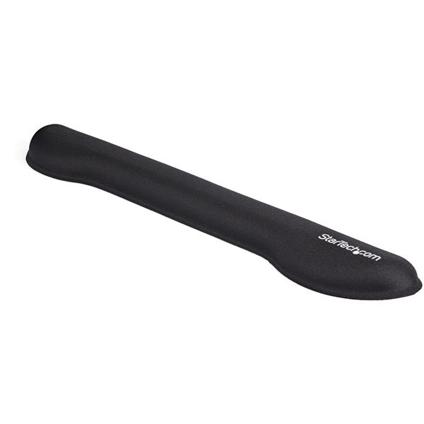 StarTech WRSTRST wrist rest for keyboard (ergonomic, gel, non-slip, compatible with sit/stand workstations) black - keyboard wrist rest - black - WRSTRST