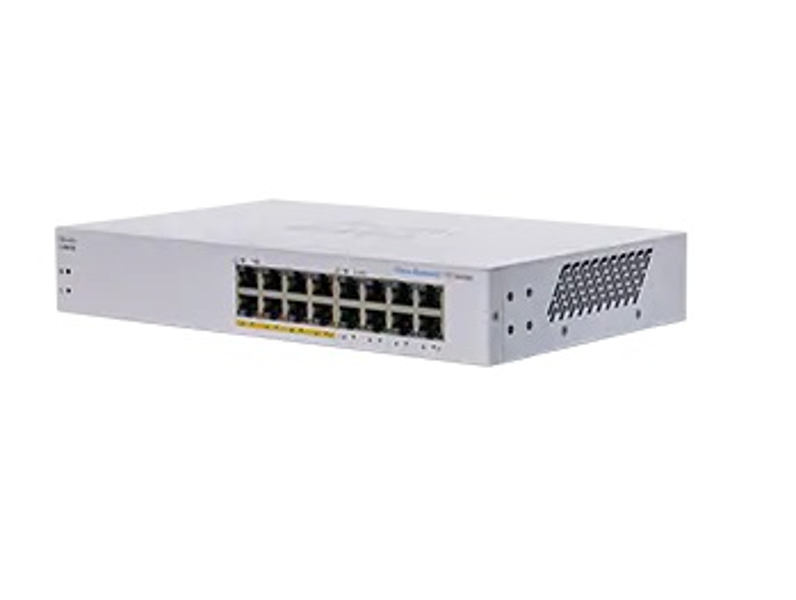 Cisco CBS110 - Business 110 Series 110-16PP Unmanaged - L2 - Giga - (PoE)  - CBS110-16PP-EU