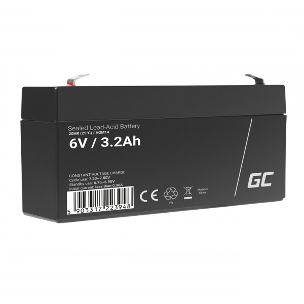 AGM14 UPS battery Sealed lead acid (VRLA) 6 V 3.2 Ah - AGM14