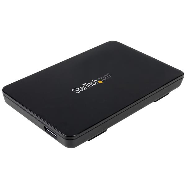 StarTech USB 3.1 (10 Gbps) Tool-Free Enclosure for 2.5” SATA Drives - HDD/SSD enclosure - 2.5" - Serial ATA - 10 Gbit/s - USB connectivity - Black - S251BPU313
