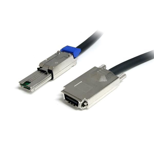 StarTech 2m External Serial Attached SCSI SAS Cable - SFF-8470 to SFF-8088 - 2 m - SFF-8470 (32-pin SAS) - SFF-8088 (26-pin - Mini-SAS) - Straight - Straight - Male/Male - ISAS88702