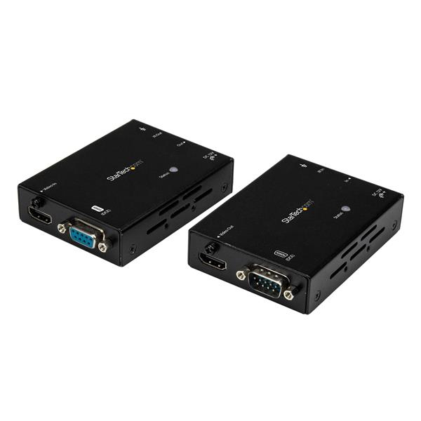 StarTech HDMI over CAT5 Extender with IR and Serial - HDBaseT Extender - 4K - Video/Audio/Infrared/Serial/Network Extender - 10Base-T - up to 100 m - ST121HDBTL