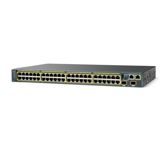 Catalyst 2960S 48 GigE PoE 370W, 2 x 10G SFP+ LAN Base