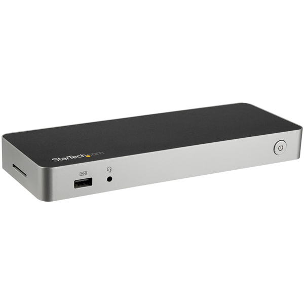 StarTech USB-C Dual 4K Monitor Docking Station for Laptops - DP / HDMI - Windows / Mac - USB 3.0 SD Card Reader - 60W Power Delivery - Docking Station - HDMI, DP - DK30CHDPPDUE