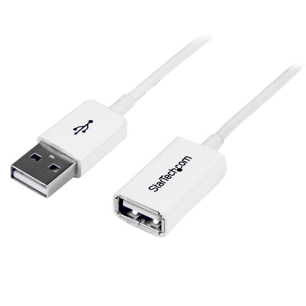 StarTech 1m USB 2.0 Extension Cable A to A White - USBEXTPAA1MW