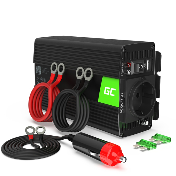 Green Cell Voltage Car Inverter 24V till 230V, 300W/600W - INV14
