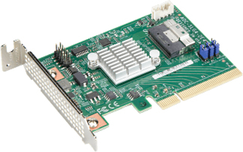 Contrôleur de stockage Supermicro AOC-SLG4-2E4T-O - AOC-SLG4-2E4T-O