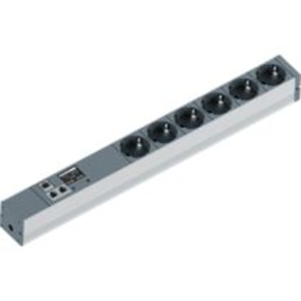 Bachmann BlueNet BN2000 - Metered - 1U - Aluminum - Black,Silver - TFT - 6 AC outlets