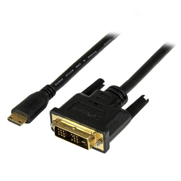StarTech 1m Mini HDMI to DVI Cable Male Male - HDCDVIMM1M