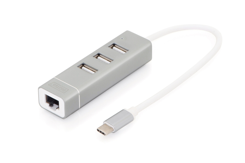 DIGITUS DA-70253 USB-C Hub LAN - DA-70253