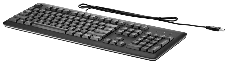 Clavier USB HP pour PC filaire standard USB noir