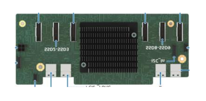 Commutateur Intel Midplane 2U x16-x48 NVMe