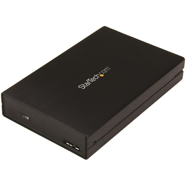 StarTech Drive Enclosure for 2.5" SATA SSDs/HDDs - USB 3.1 (10Gbps) - USB-A - USB-C - HDD/SSD enclosure - 2.5" - Serial ATA,Serial ATA II,Serial ATA III - 10 Gbit/s - USB connectivity - Black