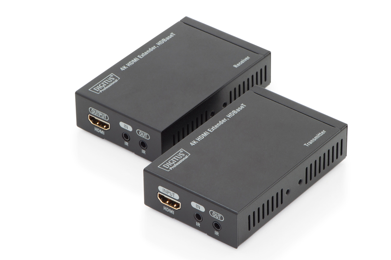 DIGITUS Kit d'extension HDMI HDBaseT 4K 70 m