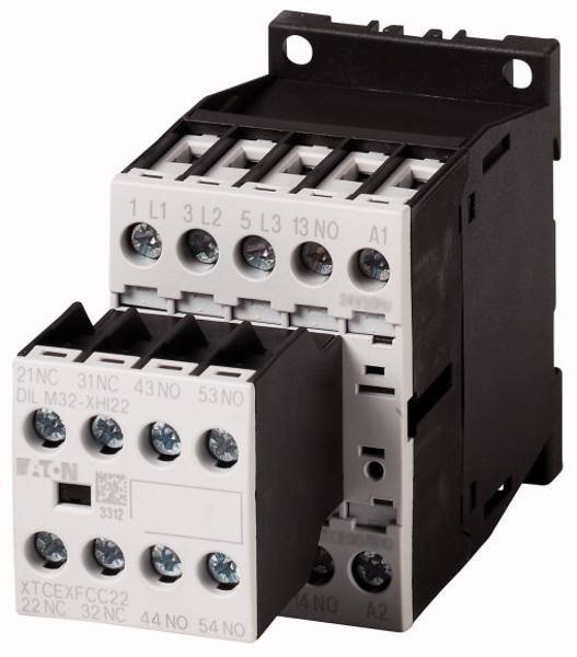 Contacteur de puissance EATON 276795 DILM9-32 3p+3NO+2NF 4kW