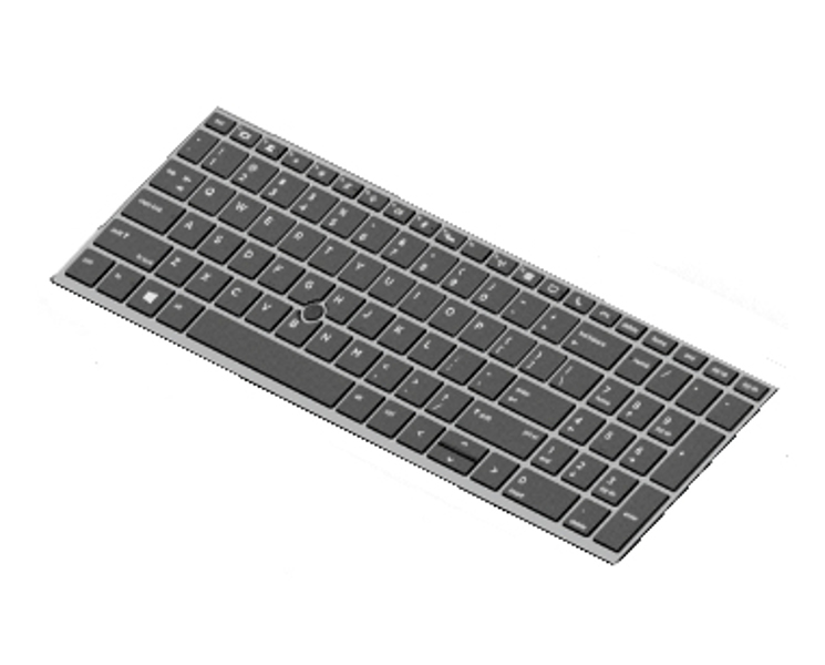 Clavier allemand rétroéclairé HP L17971-041 pour HP ZBook 15u G5