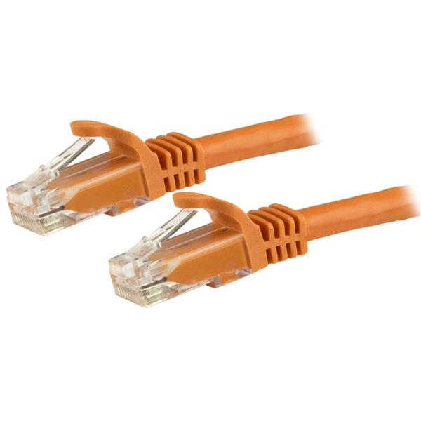 StarTech 1.5m CAT6 Cable Orange Snagless Patch - N6PATC150CMOR
