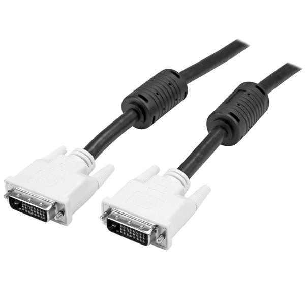 StarTech DVI-D Dual Link Cable 5m (Male/Male) - DVI 24+1 Pin Monitor Cable Dual Link - DVI Connection Cable with Ferrite Cores - DVI Cable - 5 m - DVIDDMM5M