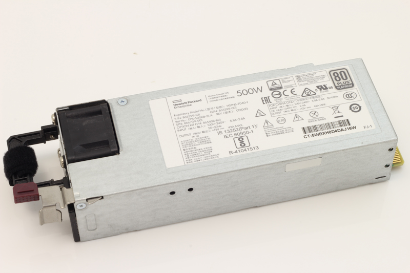 Bloc d'alimentation HPE PlatinumPlus 500 W à emplacement flexible et enfichable à chaud