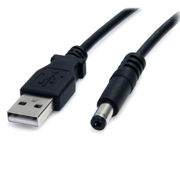 Câble d'alimentation StarTech USB vers 5,5 mm, type M, 90 cm