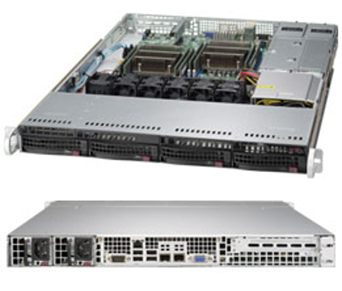 SuperMicro SC815 TQC-R504CB - Rack - 1U - Extended ATX - SATA/SAS