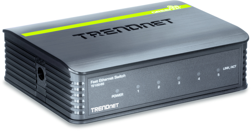 TRENDnet TE100 S5 - Switch - 5 portar - TE100-S5
