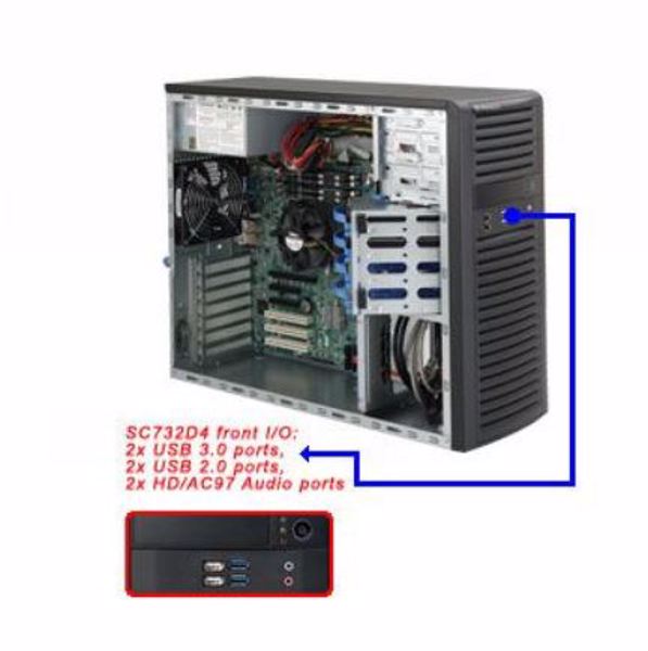 Server Geh Super Micro MT/2x600W/4x 3,5" SC732i-600B (CSE-732I-R600B) - CSE-732I-R600B