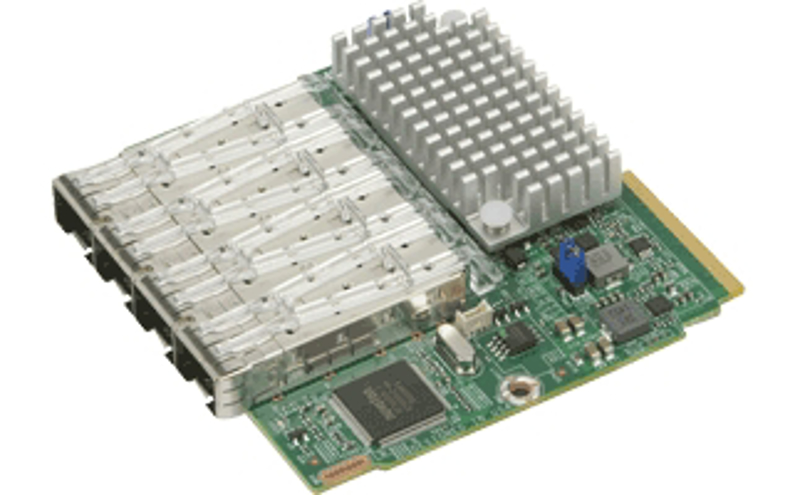 SuperMicro AOC-MTG-I4SM, SIOM 4-port 10G SFP+ with 1U bracket - AOC-MTG-I4S